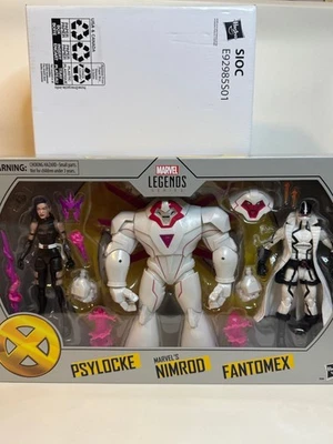 Marvel Legends Amazon Exclusivo X-Force Nimrod Psylocke Fantomex Paquete de 3 Foto 1 de 3