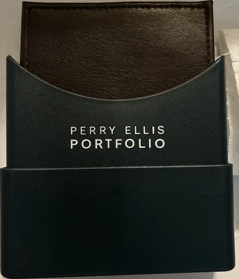 Wallet Perry Ellis Portfolio RFID Protected Men’s Brown Wallet New W/tags - Image 1 of 4