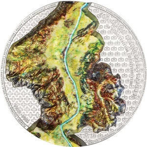 2024 Liechtenstein 100 Years of the Swiss Franc 2 oz Silver Colorized Coin - Picture 1 of 9