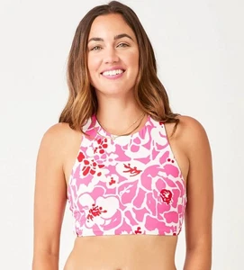 Carve Designs Reversible Orchid Hot Red Floral Top Womens Size M - Picture 1 of 4