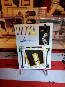 2023 National Treasures Baseball Colossal Signatures Jackson Merrill /25 - Picture 1 of 11