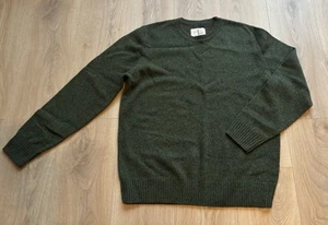 Jasper Conran Men's Army Green Mix Wool Jumper Large 42-44 Chest - Picture 1 of 4