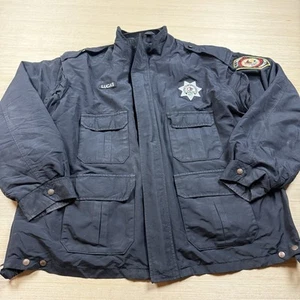 Chaqueta Abrigo De Colección Elbeco Illinois Departamento de Correcciones Trabajo L Prisión - Imagen 1 de 10