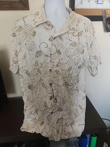 Camisa de playa Northcrest con cuello abotonado para hombre talla XL - Imagen 1 de 5