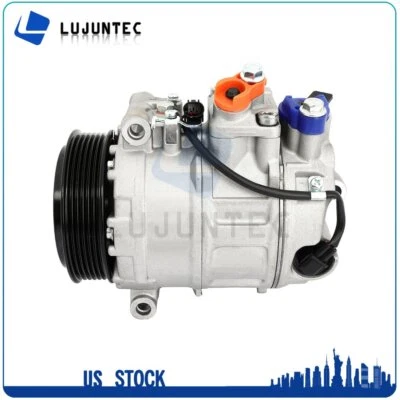 AC A/C Compressor For Mercedes-Benz E320 E500 E550 5.5L 5.0L 2004-2008 2009 - Image 1 of 4
