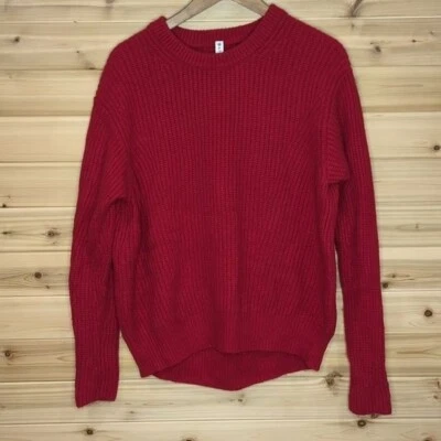 Suéter Athleta Mujer Pequeño Rojo Cascadas Cuello Redondo 632076 Foto 1 de 4