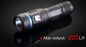 JETBeam Outdoor Flashlight LED Rechargeable Strobe Resists Water/Impact - C8 PRO - Picture 1 of 1