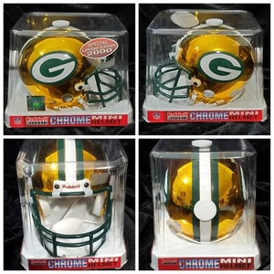VTG Riddell 2000 Gold Chrome NFL 🏈 Green Bay Packers Mini Ltd. Ed. Helmet 🤌🔥 - Picture 1 of 12