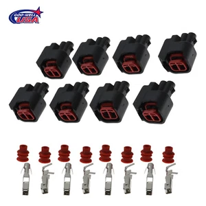 8 Pcs Injector Dynamics Terminal Connectors Socket Harness for EV6 EV14 DW - Foto 1 di 7