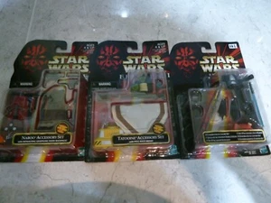 STAR WARS EPISODE 1 ACCESSORY SET X3 TATOOINE NABOO + UNDERWATER ALL NEW SEALED - Picture 1 of 5