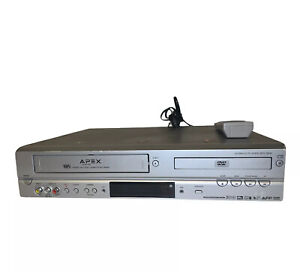 Apex Adv-3800 Dvd/Vcr Recorder Combo With Remote - Tested - Works