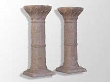 paire de colonnes Egyptomania en stuc