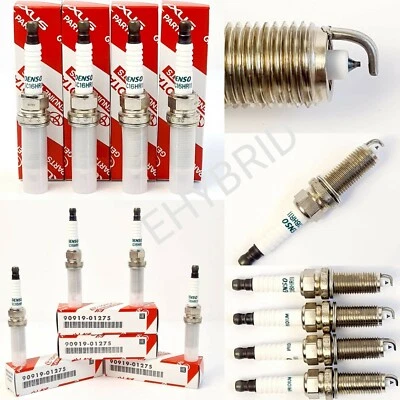 GENUINE TOYOTA PRIUS SPARK PLUGS 2009 - 2015 DENSO IRIDIUM 90919-01275 SC16HR11 - Image 1 of 4