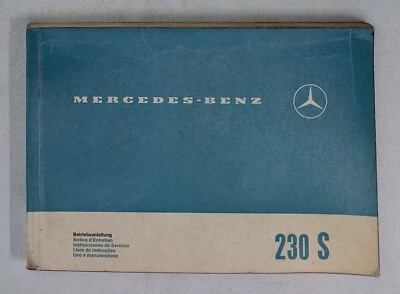 I112762 Uso e Manutenzione - Mercedes-Benz 230 S - 1965 - Immagine 1 di 4