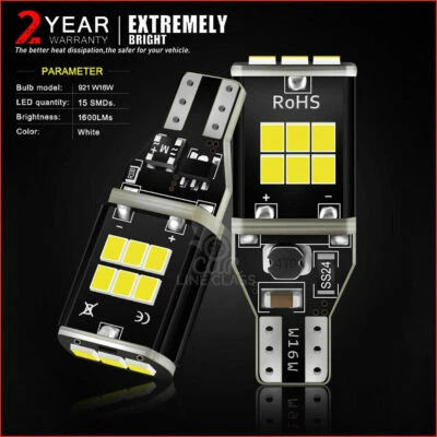 2x Lâmpadas Reversas LED 15smd Luz Branca 6000K Canbus Seat Ibiza MK5 2008-2016 - Imagem 1 de 4