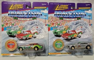 Johnny lightning Dragsters Holiday '96 Roarin' Rudolph & Nitro Santa MOC Limited - Picture 1 of 2