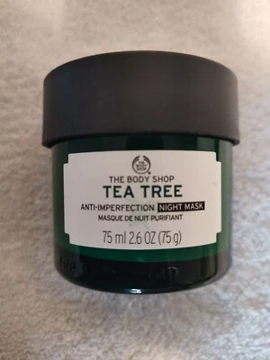 The Body Shop Tea Tree Anti-Imperfection Night Face Mask 75ml Discontinued Rare - Image 1 of 4
