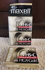 Maxell TC-30 VHS-C HGX Gold Camcorder Tapes Videocassette Pack of 3 NEW SEALED
