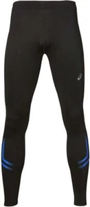 Pantalones ajustados para correr ASICS D1 ICON para hombre - MEDIANOS - secado rápido - negros - Imagen 1 de 4