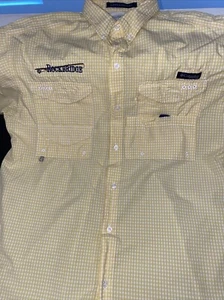 Columbia Shirt Mens Large L XL Check Super Bonehead PFG Fishing Vented - Picture 1 of 9