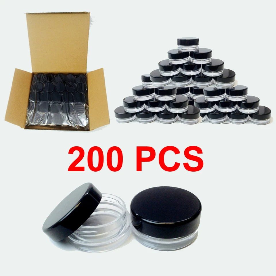 200pcs 5 gram high quality Jars cosmetic makeup cream container Jewelry 5g 5ml - Image 1 of 4