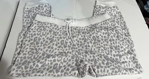 Victoria’s Secret Women Nwt XXL White Gray Animal Print Lounge Jogger Pant VHTF - Picture 1 of 8