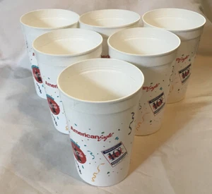 LOTE DE 6 TAZAS AMERICAN AIRLINES EAGLE 1994 DE COLECCIÓN ~ DÉCIMO ANIVERSARIO ~ COCA COLA - Imagen 1 de 11