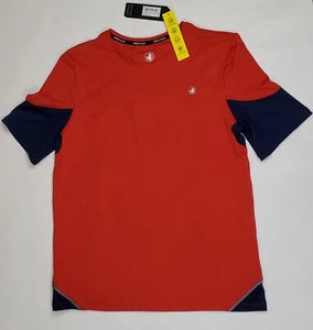Body Glove Active Signature Colorblock Shirt Mens XL Short Sleeve Red - Picture 1 of 4