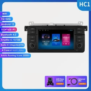 Autoradio Android 12 pour BMW E46 M3 1998-2006, 2Din, WIFI, GPS, WIFI, Caméra - Afbeelding 1 van 7