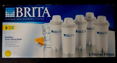 Brita Pitcher Replacement Filters 5-Pack [ *** BRAND NEW *** ] Sealed - Image 1 of 4