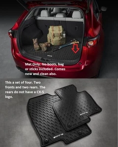 2017-2021 Mazda CX-5 Cargo Tray and  All Weather Floor Mats  (Set of 4) - Picture 1 of 5