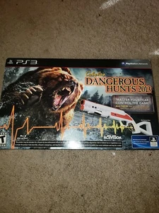 Cabelas Dangerous Hunts 2013 For Playstation 3 game and top shot fearmaster gun - Picture 1 of 7