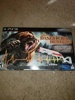 Cabelas Dangerous Hunts 2013 For Playstation 3 game and top shot fearmaster gun  - Image 1 of 4