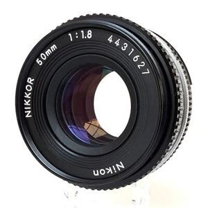 [Mint] Nikon Nikkor 50mm f/1.8 Ai-s AIS MF Pancake Lens with lens cap from Japan - Picture 1 of 13