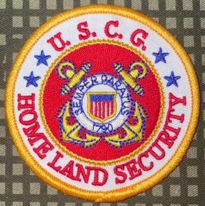 USCG US Coast Guard Logo Patch Iron-On Repro B894 - Picture 1 of 2