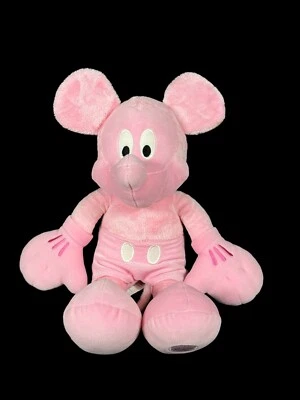 Peluche Disney Think Pink Mickey Mouse exclusivo de Disney Store animal raro Foto 1 de 4