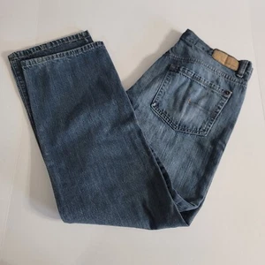Calvin Klein Sz 34 X 29 Relaxed Straight Stonewash Blue Jeans - Picture 1 of 6