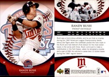 Randy Bush 2007 Upper Deck 1987 World Series 20th Anniversary #16 Card