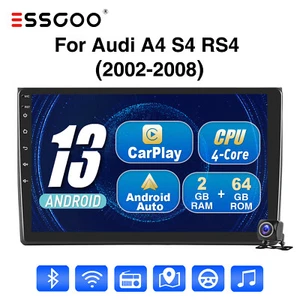 Android 13 Carplay Für Audi A4 8E B6 B7 2000-2009 Autoradio GPS NAVIGATION Cam - Bild 1 von 19