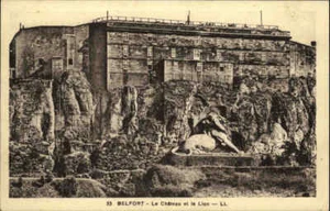 1940 Feldpostkarte 2. Weltkrieg World War II. AK BELFORT Chateau et le Lion CPA - Bild 1 von 2