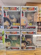 FUNKO POP Anime Fire Force Lot Of 4 -  SHINRA WITH FIRE (GLOW) BOXLUNCH EXC. 981