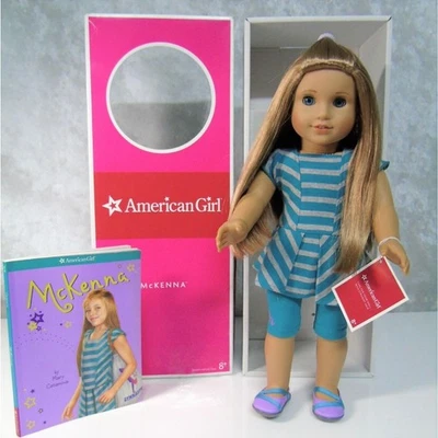 American Girl Of Year McKenna Doll Meet Outfit Shoes Panties Book Box Wrist Tag - Image 1 of 4