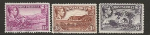 Montserrat 1938. Landscapes, King George VI & Coat of Arms. Partial set. Used - Picture 1 of 1