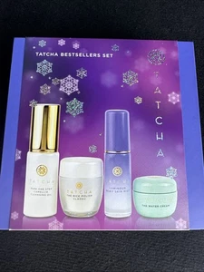 Tatcha Bestsellers Set Cleansing Oil Enzyme Powder Mist Water Cream 4pc Gift - Picture 1 of 11
