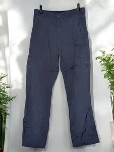 Columbia Omni Shade Sun Protection Hiking Pants Navy Blue Pants L (14-16) - Picture 1 of 7