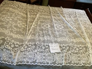 Lace Panel Fabric For Curtain, Tablecloth.  92” L   X  60” W - Picture 1 of 9