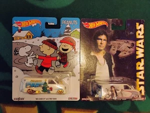 Hot Wheels Pop Culture '85 Chevy Astro Van Star Wars & Peanuts - Picture 1 of 14
