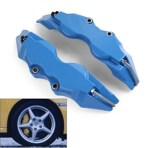 2x Juego de Cubiertas de Pinza de Freno de Disco Automático Estilo 3D Azul Universal Tamaño Mediano Coche - Imagen 1 de 9