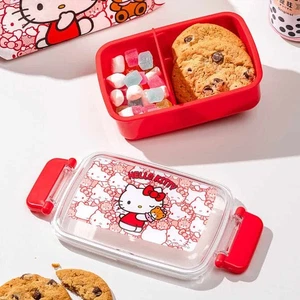Hello Kitty Bento Lunch Box Food Container 2Compartments for Daycare, School - Picture 1 of 2