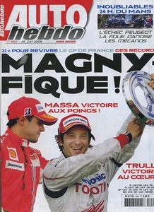 AUTO HEBDO n°1654 du 25 Juin 2008 GP FRANCE 24h du MANS avec PEUGEOT - Imagen 1 de 1